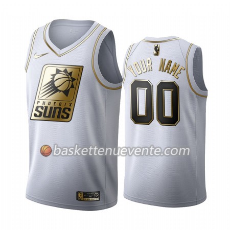 Maillot Basket Phoenix Suns Personnalisé 2019-20 Nike Blanc Golden Edition Swingman - Homme
